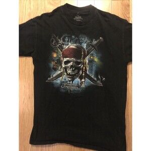 Disney's Pirates Of The Caribbean Stranger Tides Movie Graphic Shirt Youth XL